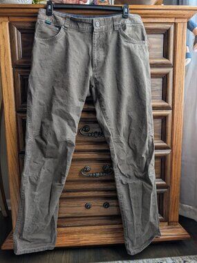 KUHL Born In The Mountains Men’s Pants Vintage Patina Dye Paint Gray 36x34